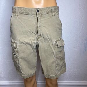 Carhartt Carpenter Canvas Utility  Shorts Men’s Size 36X9.5 Tan Work Relaxed Fit